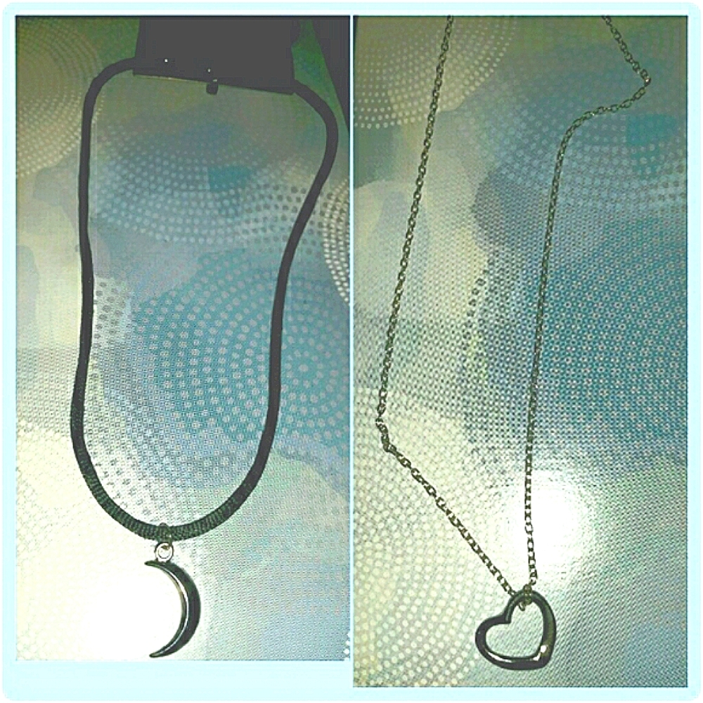 Heart💙/ Moon 🌛Necklace Bundle
